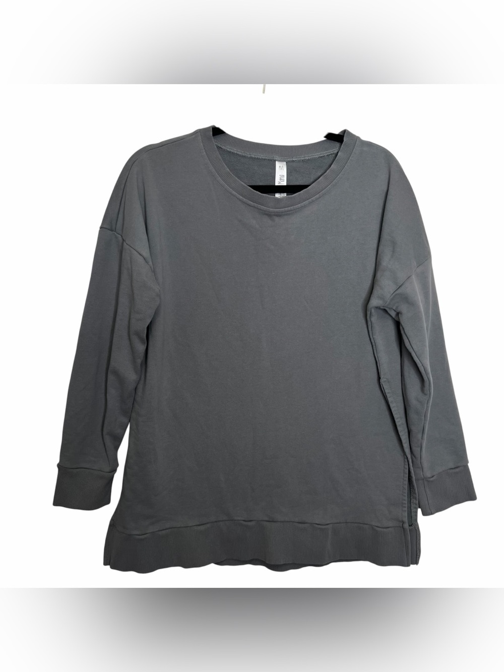 Latched Mama Nursing Breastfeeding Sweatshirt Gray Sz M/L 3/4 Sleeves Loungewear